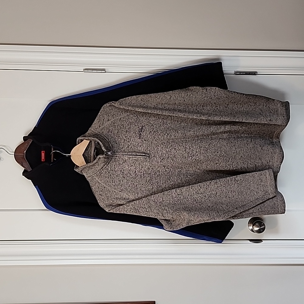 XL Bundle - Izod & Eddie Bauer Mens Knit/Fleece 1/4 Zip Pullovers
